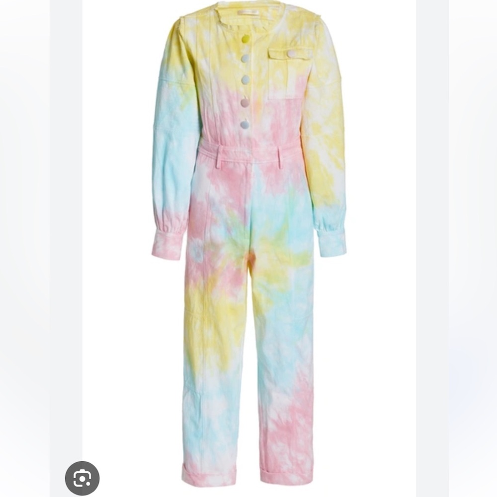 LoveShackFancy 💕 Paca multicolor tie dye jumpsuit size 4🌈
